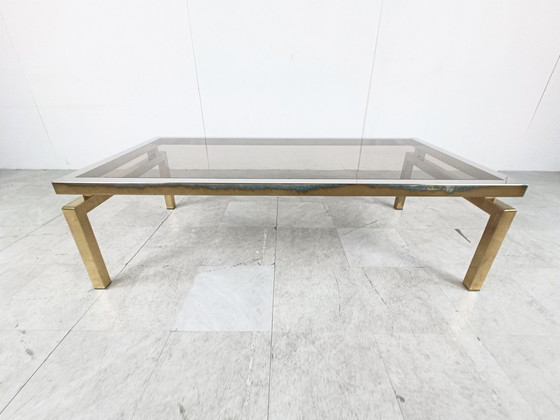 Image 1 of Table basse en laiton, 1970