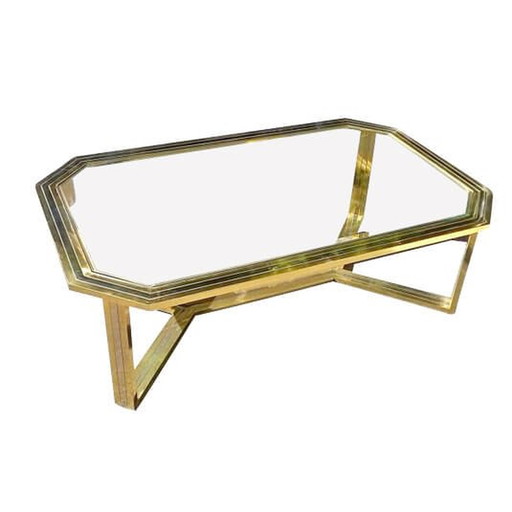 Brass coffee table, 1970s