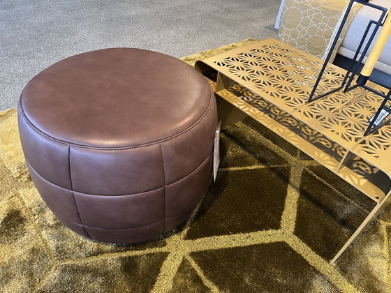 Image 1 of Design On Stock Barrell 55 pouf brown leather