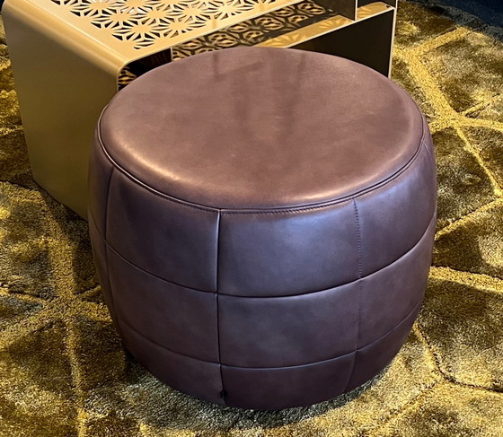 Image 1 of Design On Stock Barrell 55 pouf brown leather