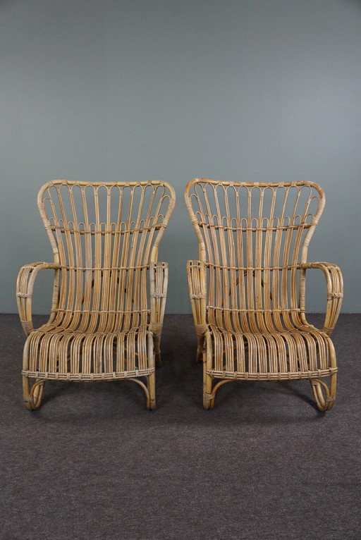 2x Rattan Dutch Design Style Belse 8 armchairs