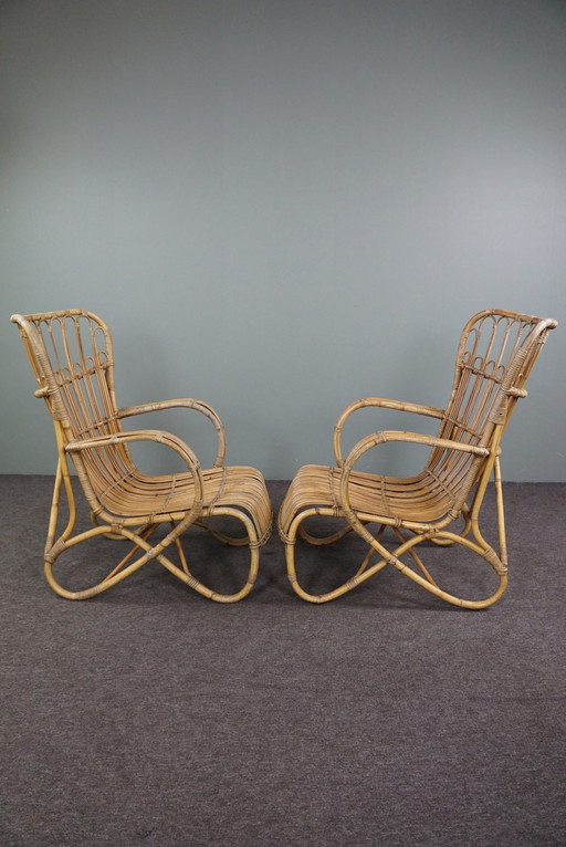 2x Rattan Dutch Design Style Belse 8 armchairs