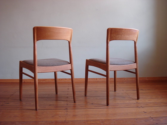 Image 1 of 6x Korup Stolefabrik Chairs by Henning Kjaernulf