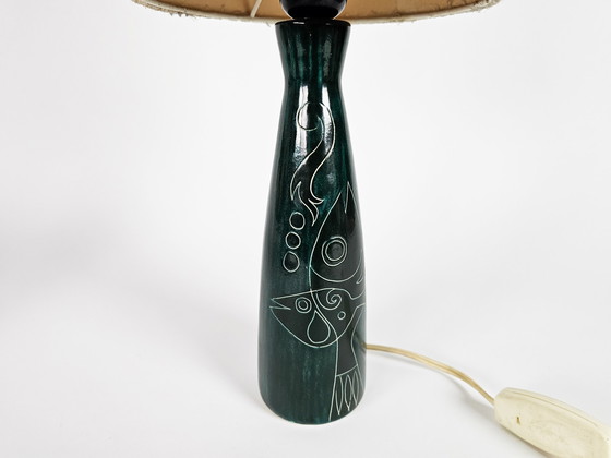 Image 1 of De Gats Valkenburg - Hans Custers - ceramics - table lamp - 1960