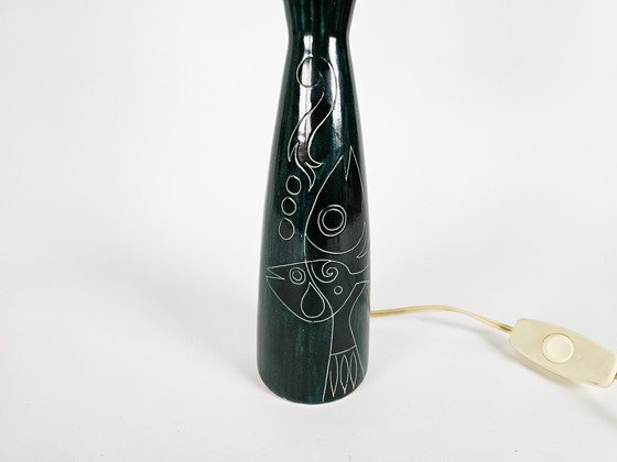 Image 1 of De Gats Valkenburg - Hans Custers - ceramics - table lamp - 1960