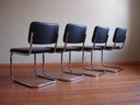 Chaises luge Thonet S32 PV, conçues par Marcel Breuer