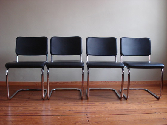 Image 1 of Thonet S32 PV Cantilever Chairs, designed by Marcel Breuer