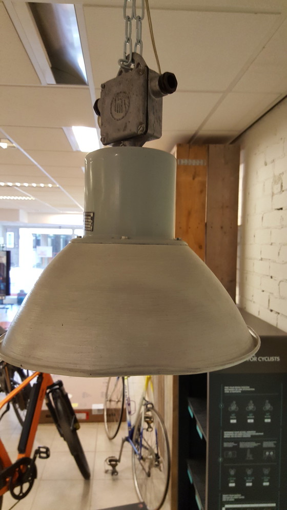 Image 1 of 6 beautiful Nanova vintage industrial factory lamps