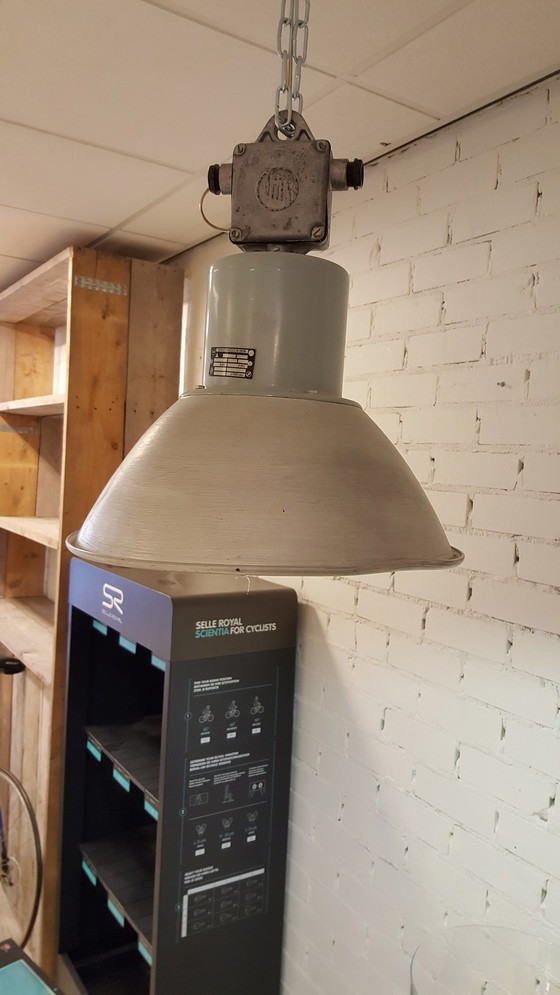 Image 1 of 6 beautiful Nanova vintage industrial factory lamps