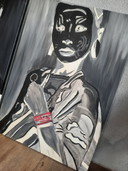 Karina de Jong, Drieluik masai people schilderij