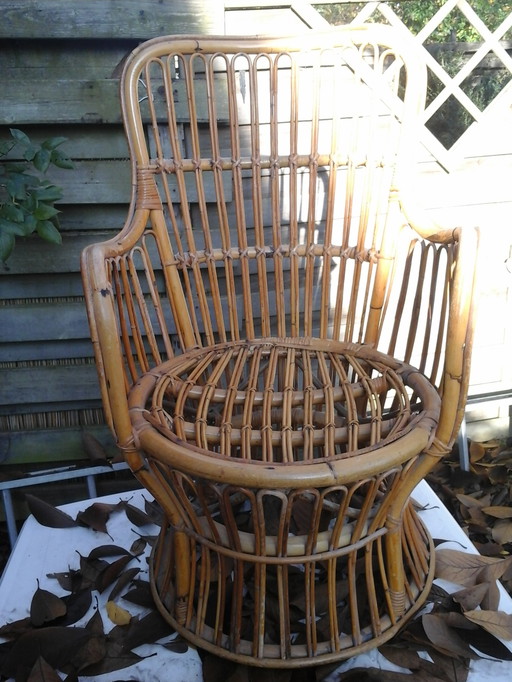 Rattan peacock chair