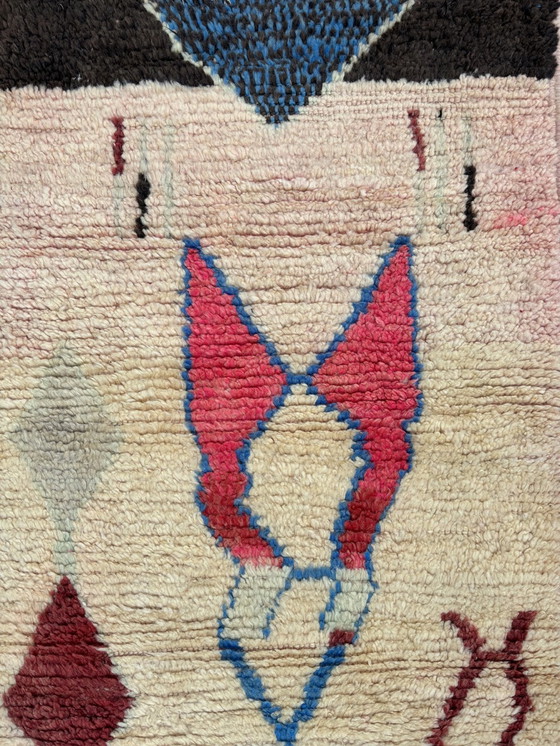 Image 1 of Modern Abstract Berber Moroccan Runner Rug