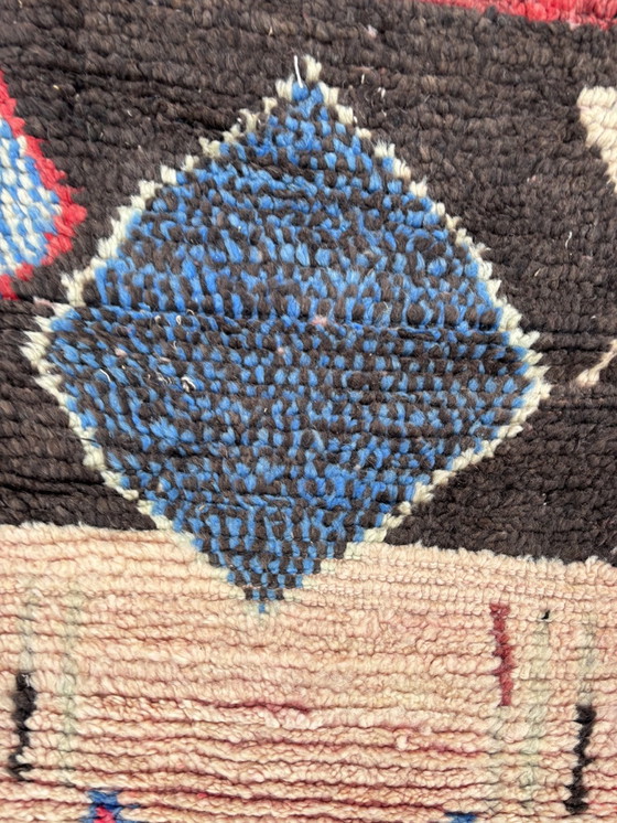 Image 1 of Modern Abstract Berber Moroccan Runner Rug