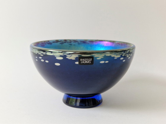 Image 1 of Michael Ahlefeldt-Laurvig - Iridescent Glass Bowl - Studio Glass