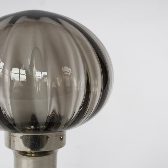 Image 1 of Lampe en verre fumé vintage