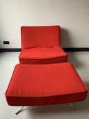 Ligne roset pop louche and ottoman