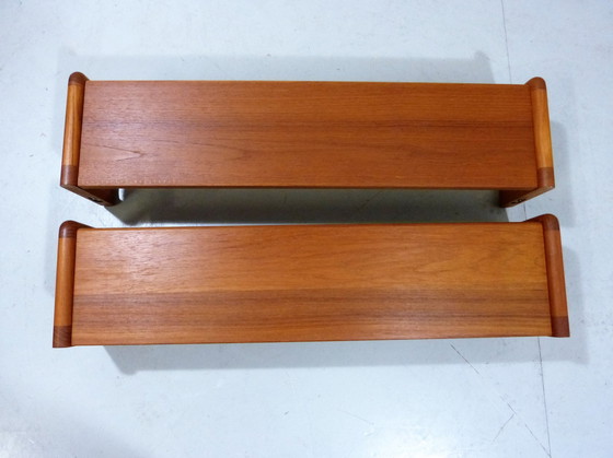 Image 1 of Dyrlund teak wall shelf bookshelf Denmark