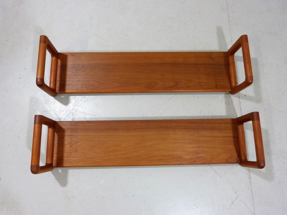 Image 1 of Dyrlund teak wall shelf bookshelf Denmark