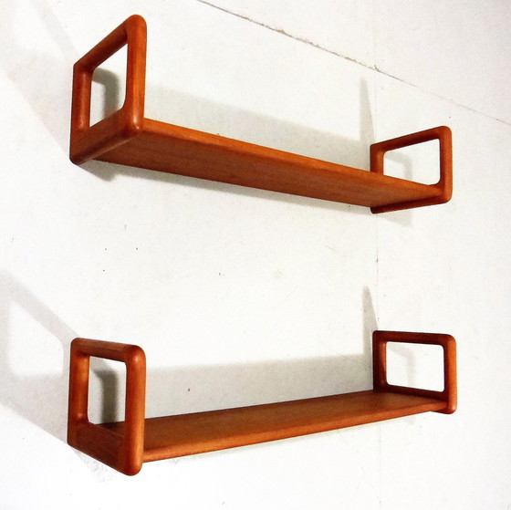 Image 1 of Dyrlund teak wall shelf bookshelf Denmark