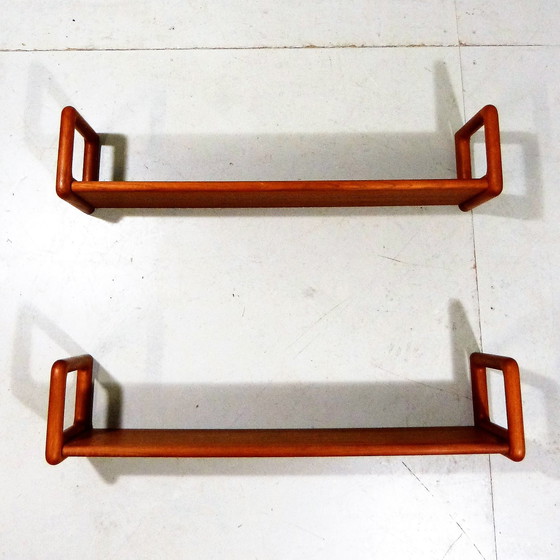 Image 1 of Dyrlund teak wall shelf bookshelf Denmark