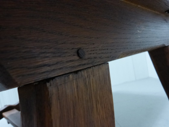 Image 1 of Rustic Spanish Dining Table Solid Oak 1960s