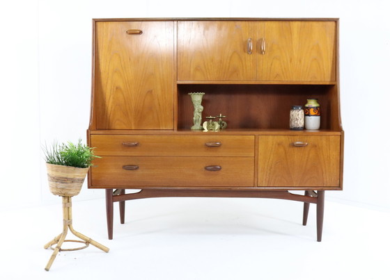 Image 1 of G-Plan Victor Wilkins Highboard Cabinet 'Horwich' Vintage