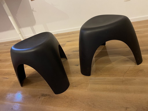 2x Vitra Elephant Stool