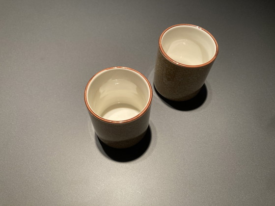 Image 1 of Set Of Two Yellow Japanese Teacups