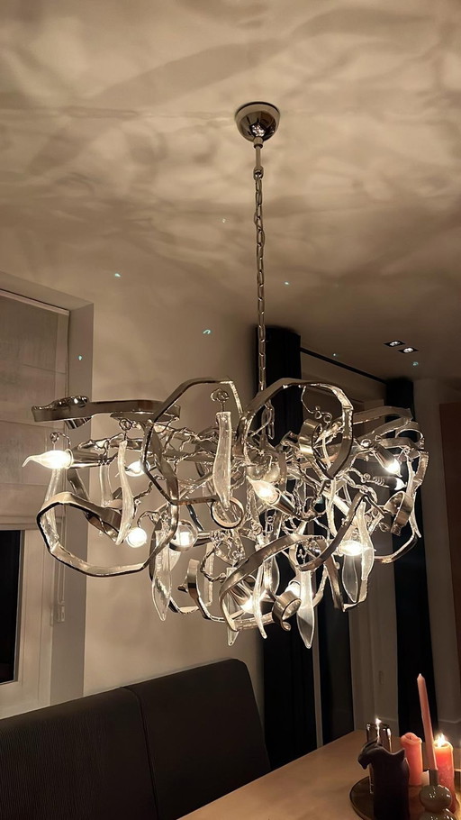 Delphinium Chandelier Oval 120 By 60 By 45 Cm