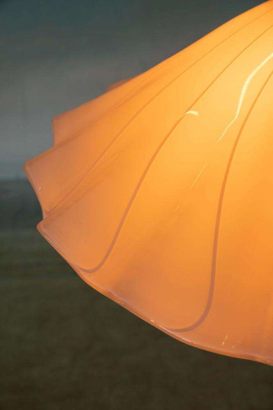 Image 1 of Lampe suspendue vintage en verre Kalmar Fazzoletto