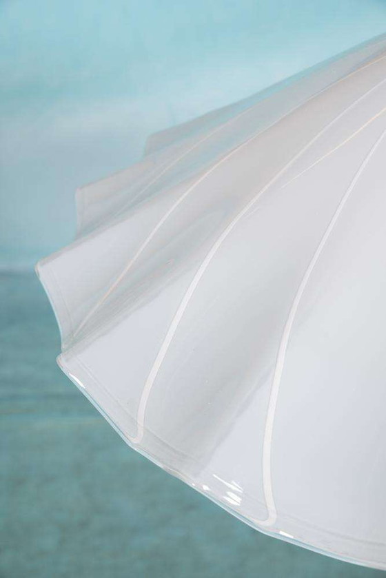 Image 1 of Lampe suspendue vintage en verre Kalmar Fazzoletto