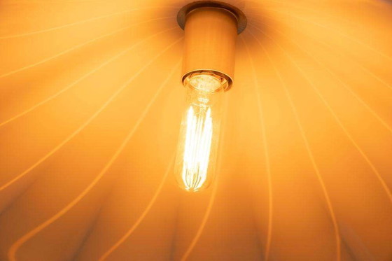 Image 1 of Lampe suspendue vintage en verre Kalmar Fazzoletto