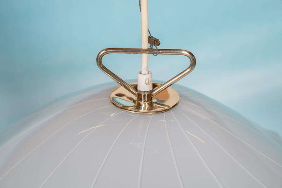 Image 1 of Lampe suspendue vintage en verre Kalmar Fazzoletto