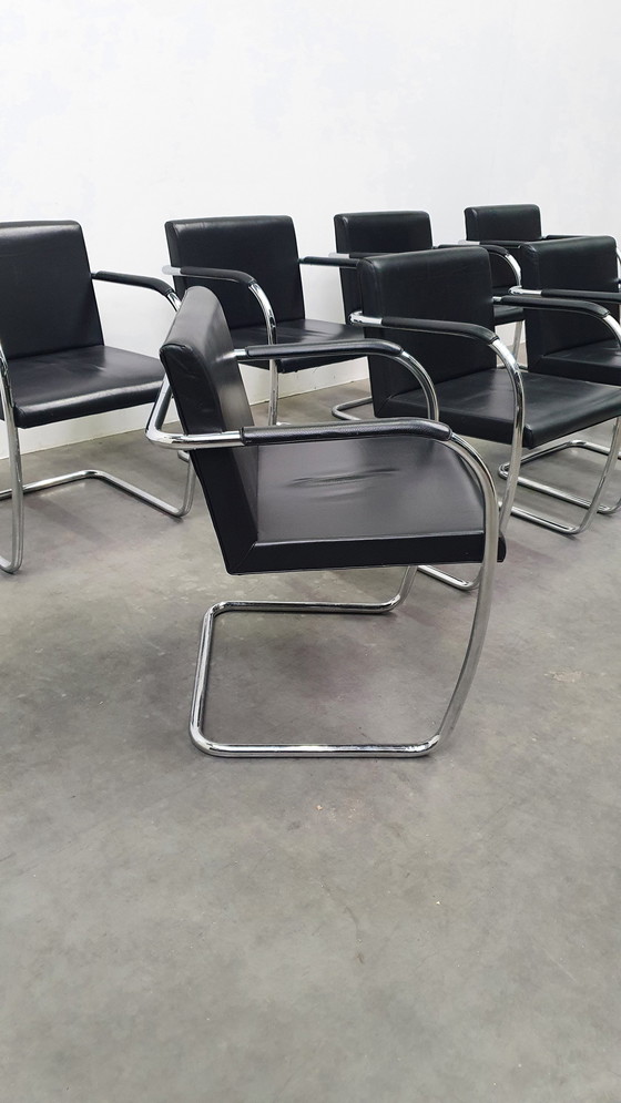 Image 1 of 8x Ludwig Mies van der Rohe fasem italy chair