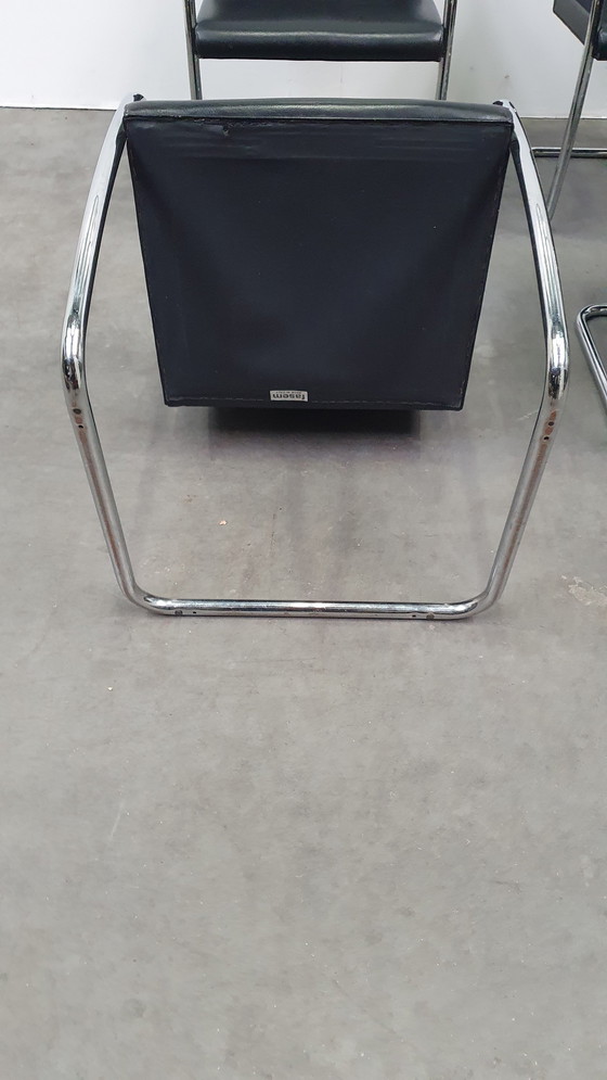 Image 1 of 8x Ludwig Mies van der Rohe fasem italy chair