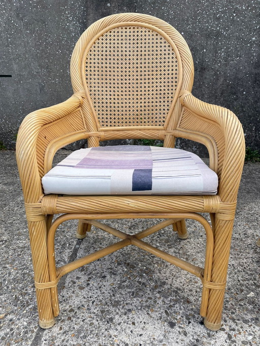 3x Rotan chair