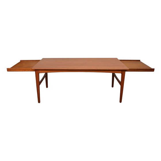 Image 1 of Tavolo da pranzo allungabile in teak Knud Andersen, design vintage danese