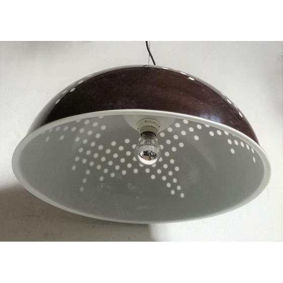 Image 1 of Vintage brown pendant lamp for Artemide, Italy 1970s