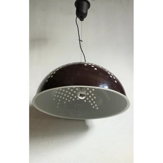 Image 1 of Vintage brown pendant lamp for Artemide, Italy 1970s