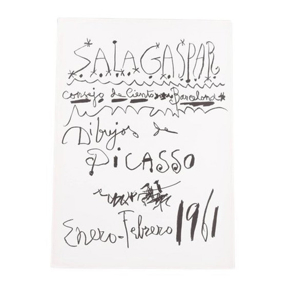 Image 1 of Original Picasso Lithography, 1960