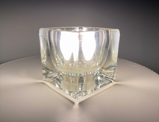 Vintage German Peill & Putzler Ice Cube Tabletop Lamp From The 1970S