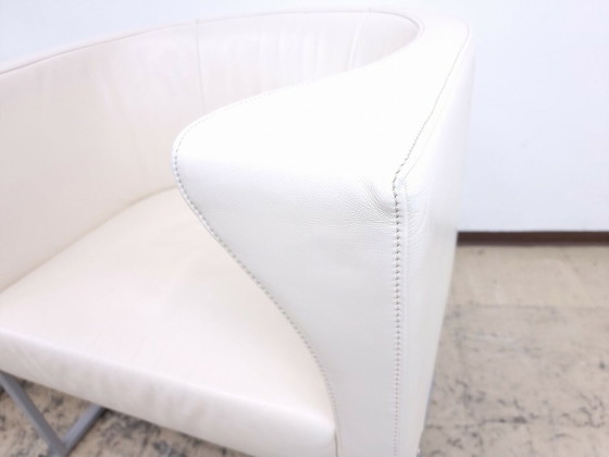 Image 1 of De Sede ds 207 armchair designer armchair genuine leather armchair in color cream white #0008