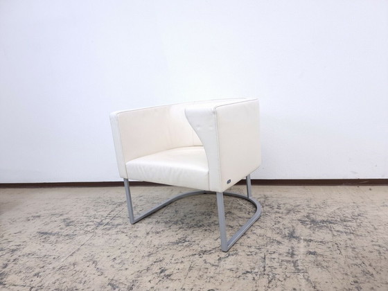Image 1 of De Sede ds 207 armchair designer armchair genuine leather armchair in color cream white #0008