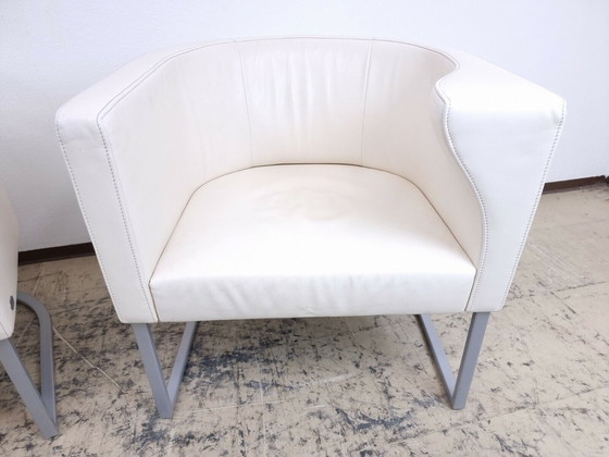 Image 1 of De Sede ds 207 armchair designer armchair genuine leather armchair in color cream white #0008