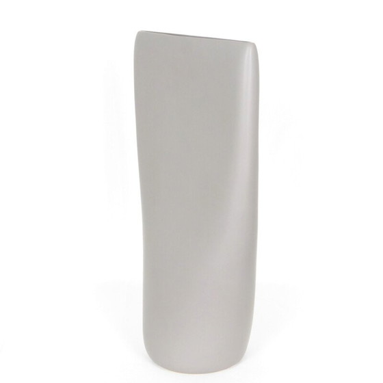 Image 1 of Vintage beige ceramic sculptural vase by Aza, 1980