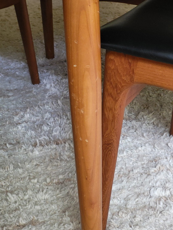 Image 1 of Lübke dining table round extendable teak walnut