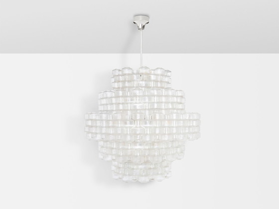 Image 1 of Gert Nyström Large Festival Crystal Chandelier 1960