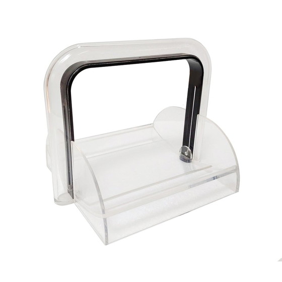 Image 1 of Italian Postmodern Acrylic Glass Napkin Holder by by Luigi Massoni for Guzzini