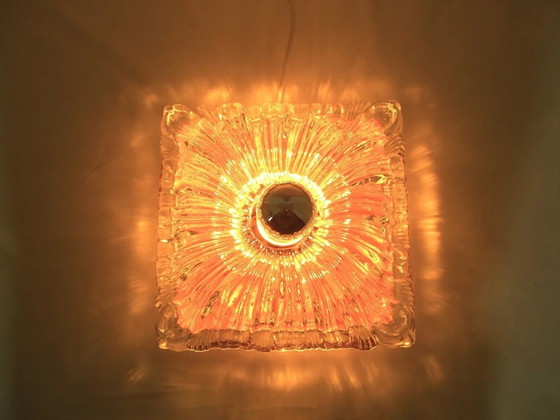 Image 1 of Art Deco Mid Century Modern, Limburg, Ceiling Light, Wall Lamp , Flush Mount, Murano Glass, Rare