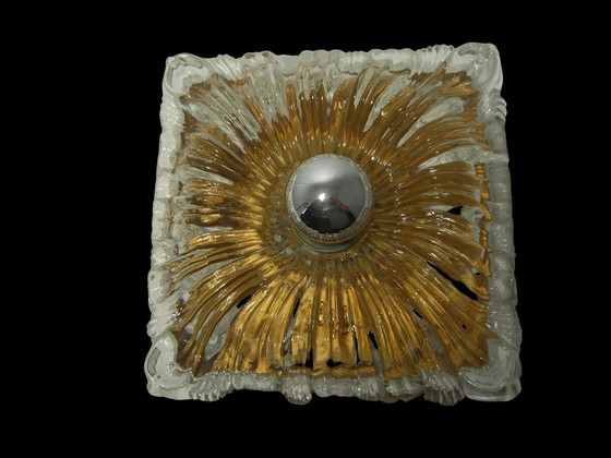 Image 1 of Art Deco Mid Century Modern, Limburg, Ceiling Light, Wall Lamp , Flush Mount, Murano Glass, Rare